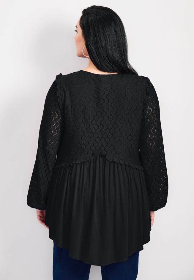 Haven Lace Yoke Top image number 2