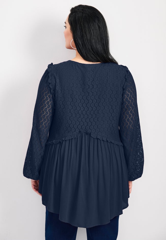 Haven Lace Yoke Top image number 2