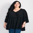 Amy Tiered Bell Sleeve Blouse image number null