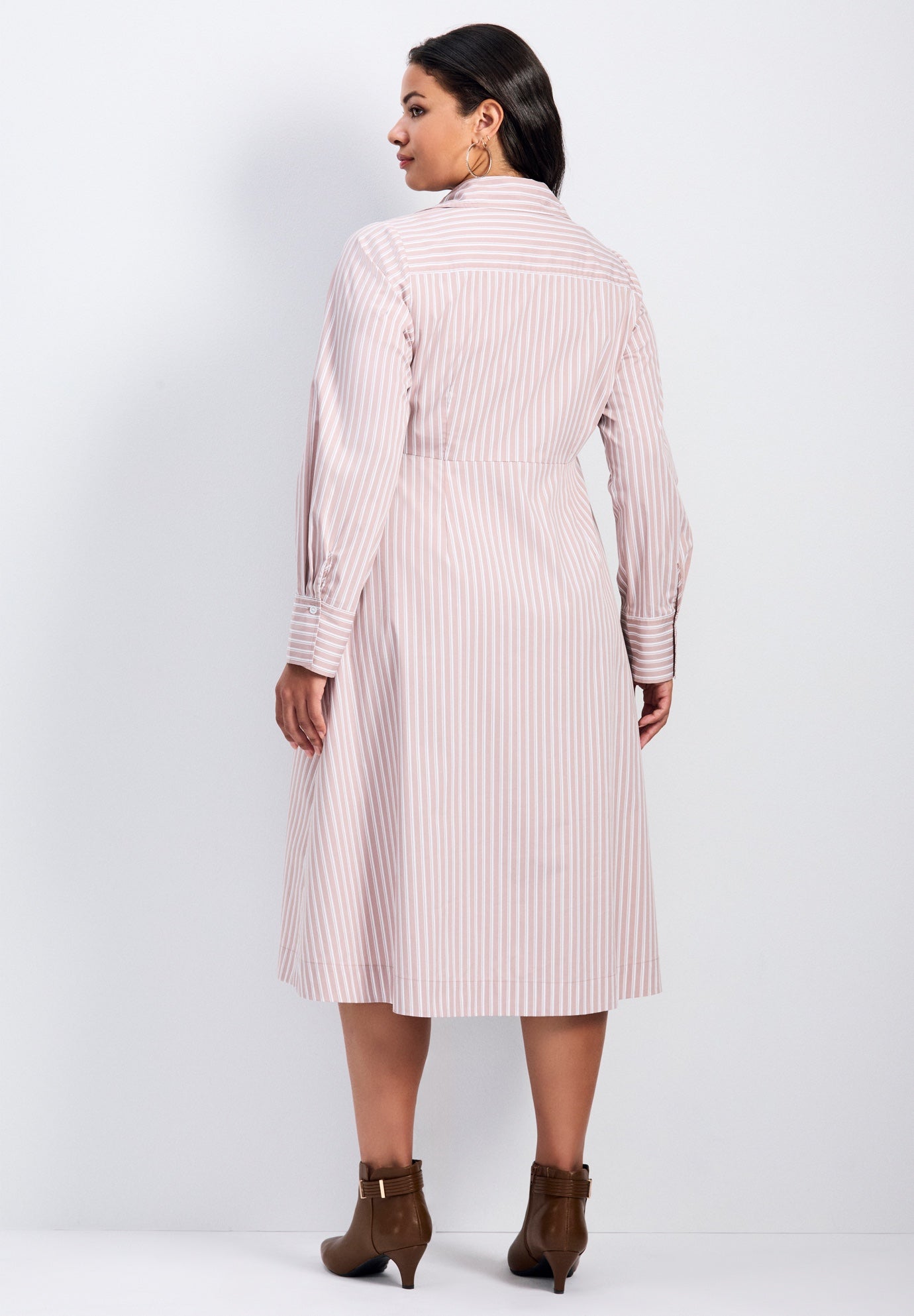 Bethany Poplin Tie Front Shirtdress image number 2