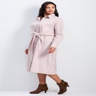 Bethany Poplin Tie Front Shirtdress image number null