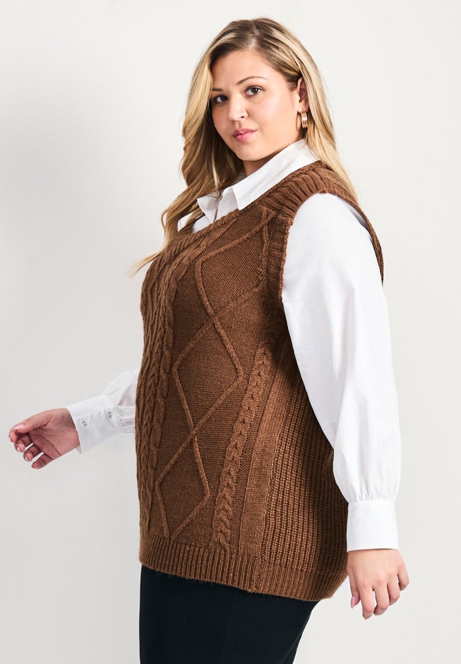 Veronica 2Fer Cable Vest image number 2