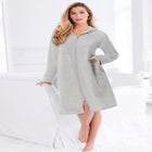 Short Hooded Sweatshirt Robe image number 4