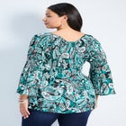 Fairview Keyhole Pleat Blouse image number null