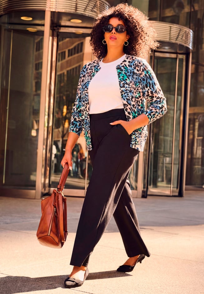 Zoe Ponte Straight Leg Pant image number 1