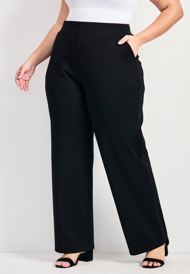 Zoe Ponte Straight Leg Pant image number null