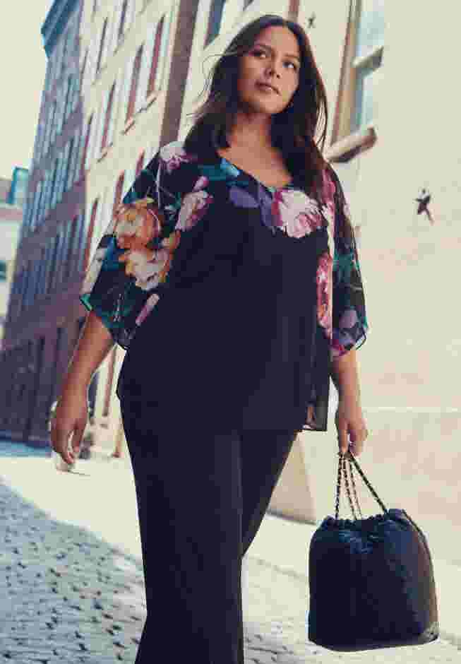 Love Story Overlay Blouse image number 1