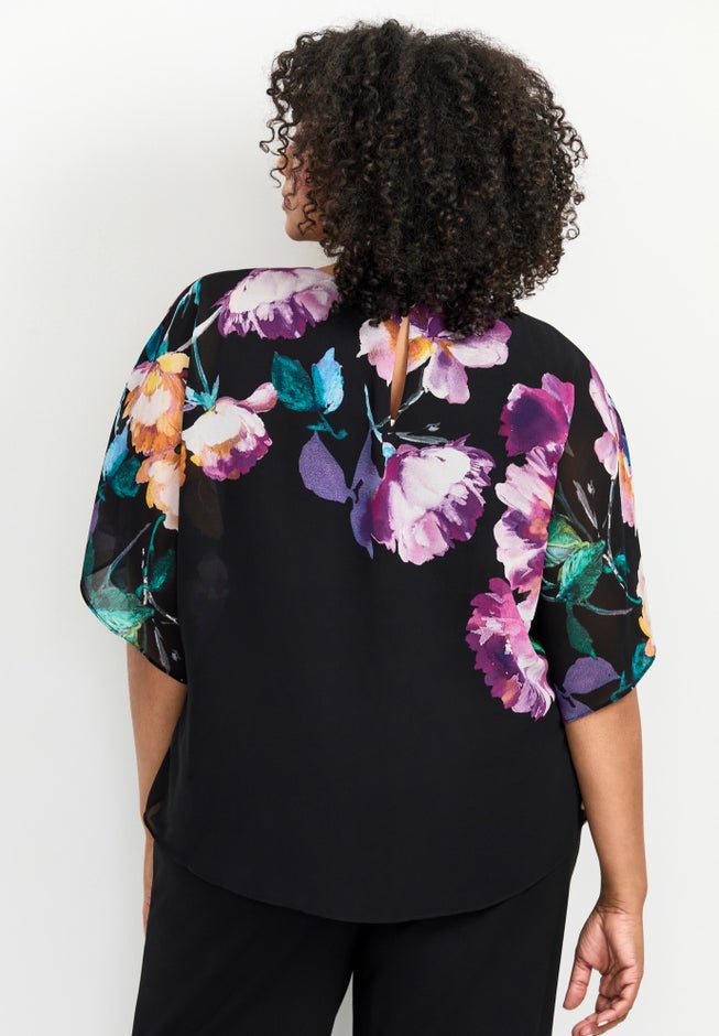 Love Story Overlay Blouse image number 2