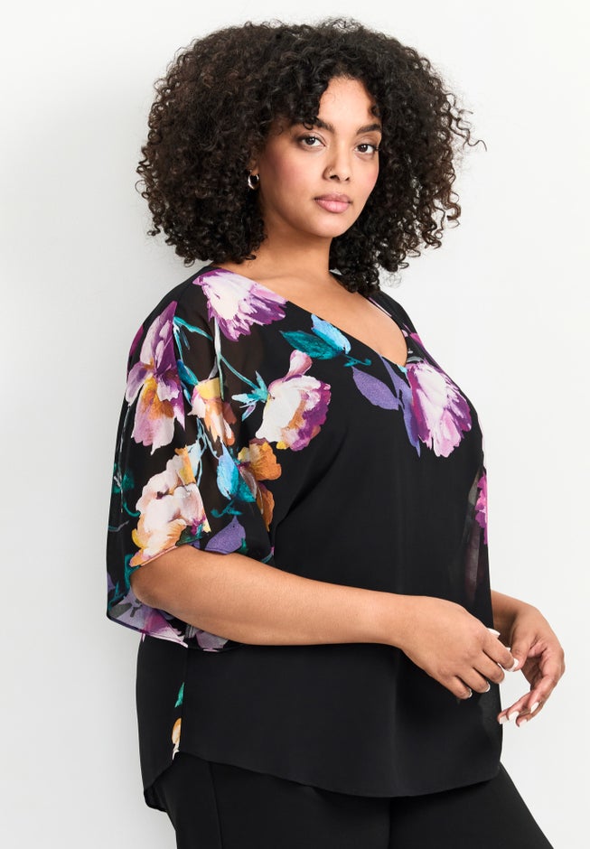 Love Story Overlay Blouse image number 3