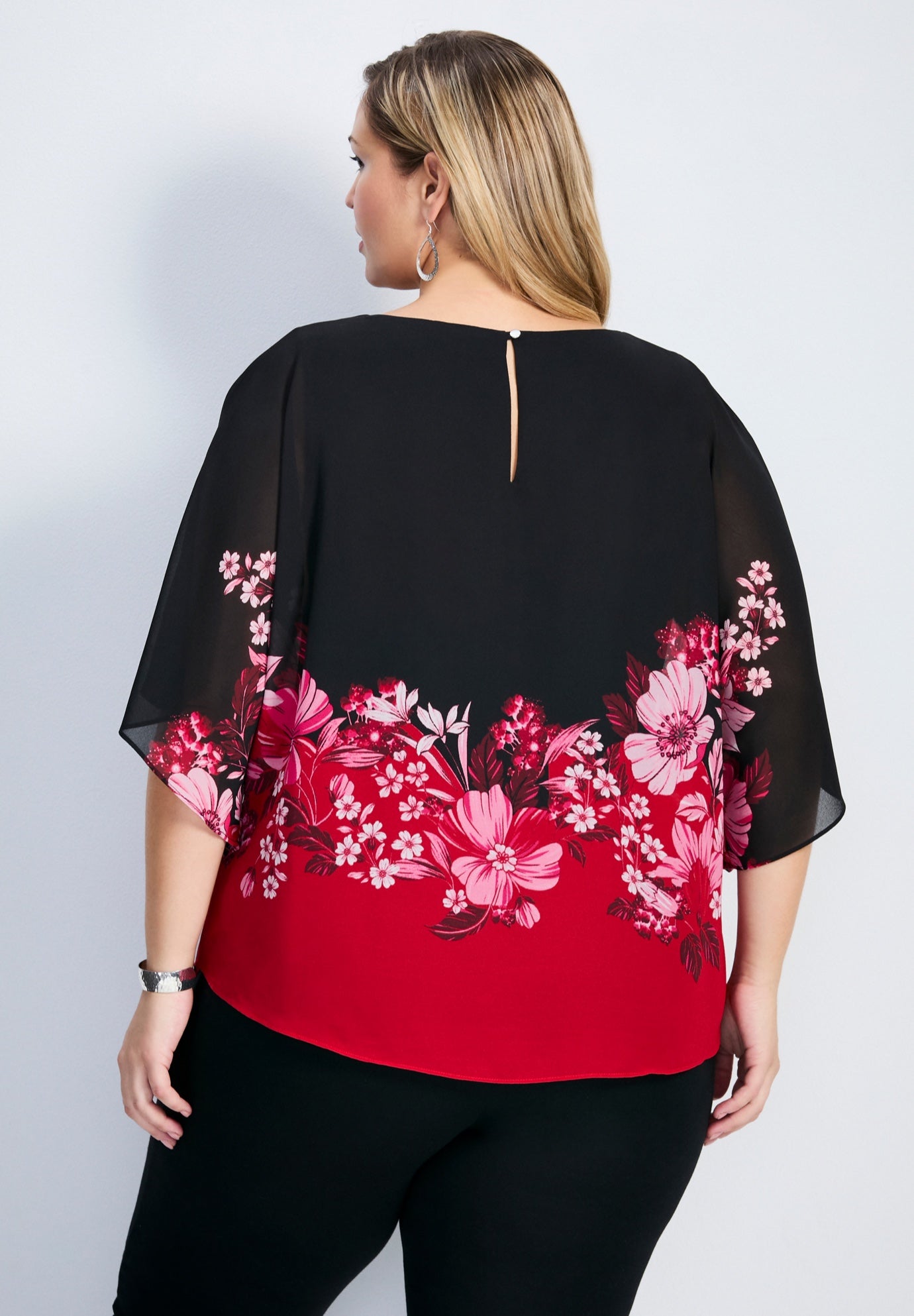 Love Story Overlay Blouse image number 2