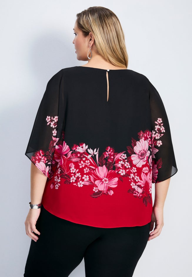 Love Story Overlay Blouse image number 2