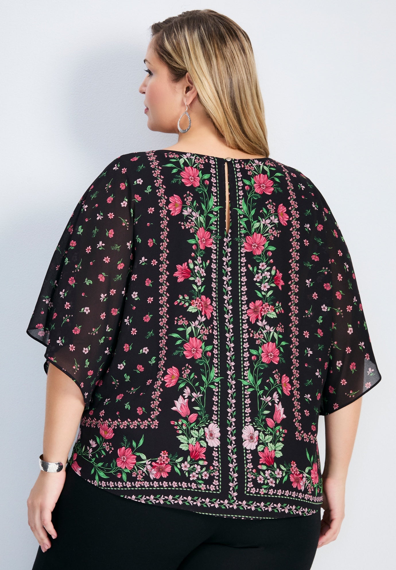 Love Story Overlay Blouse image number 2