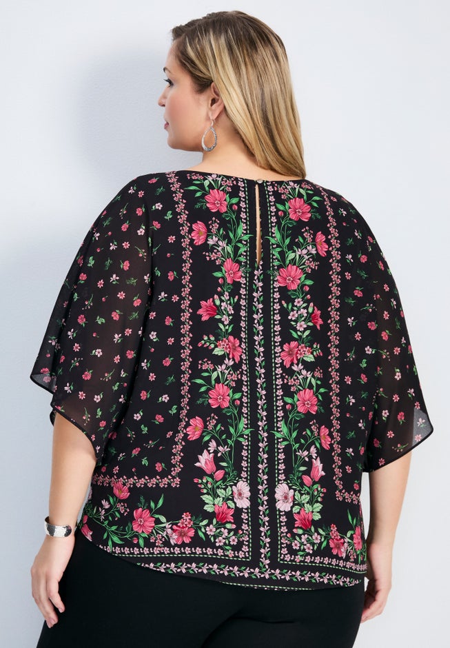 Love Story Overlay Blouse image number 2