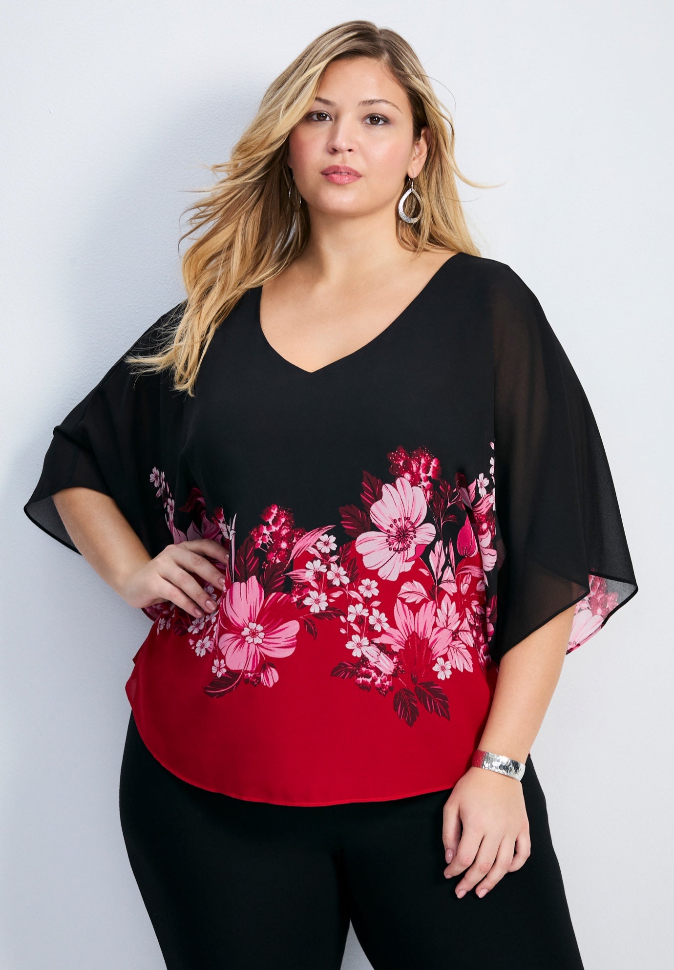 Love Story Overlay Blouse image number 0