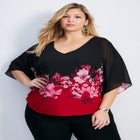 Love Story Overlay Blouse image number null