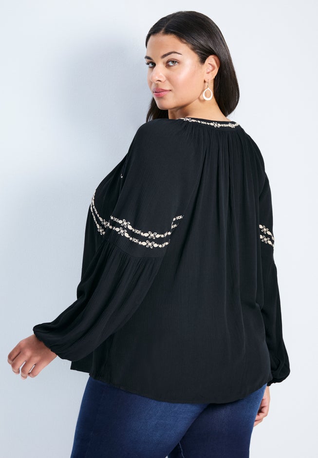 Isabelle Embroidered Top image number 2