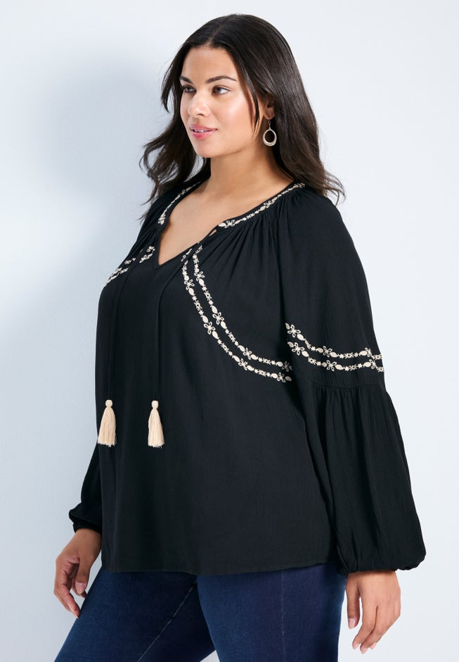 Isabelle Embroidered Top image number 1