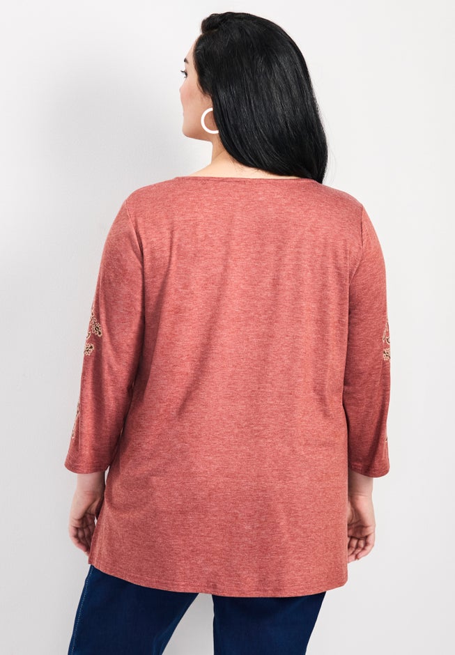 Casey Embroidered Top image number 2