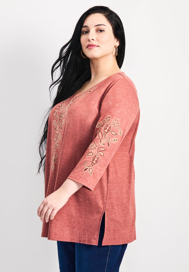 Casey Embroidered Top image number 1