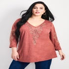 Casey Embroidered Top image number null