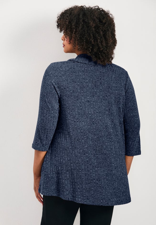 Miley Rib Hacci Button Tunic image number 2