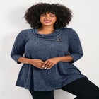 Miley Rib Hacci Button Tunic image number null