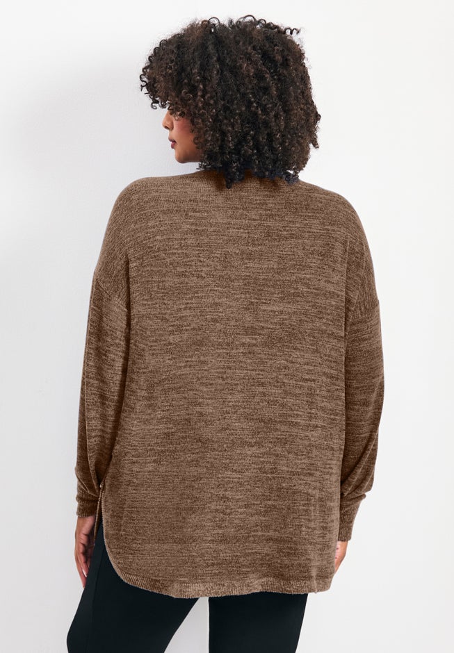 Bec Button Detail Hacci Top image number 1