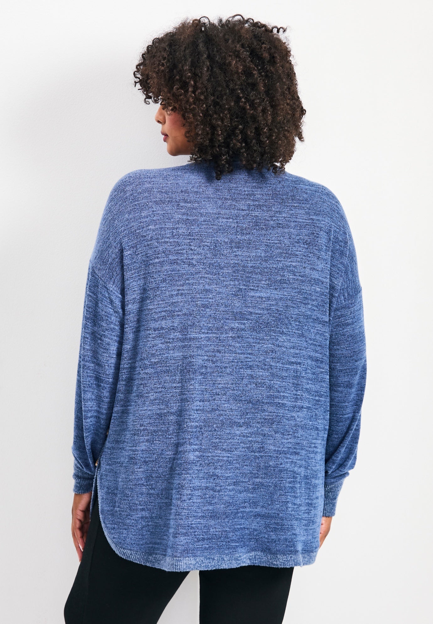 Bec Button Detail Hacci Top image number 1