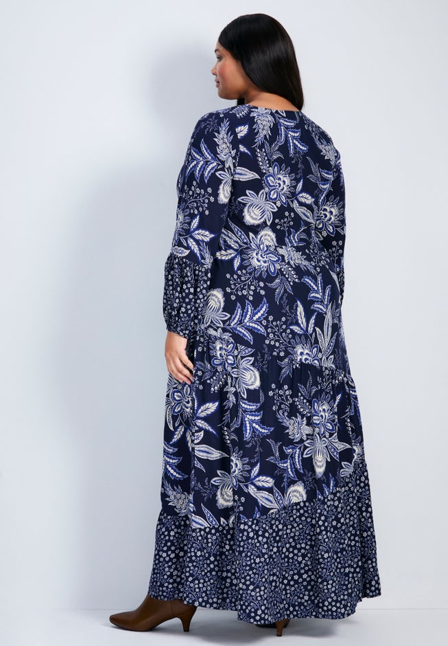Floral Falls Tiered Maxi Dress image number 2