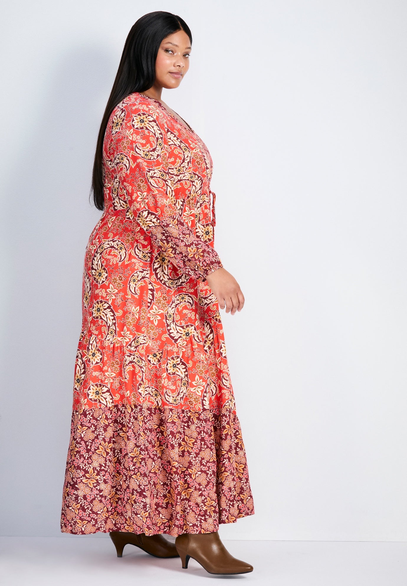 Floral Falls Tiered Maxi Dress image number 1
