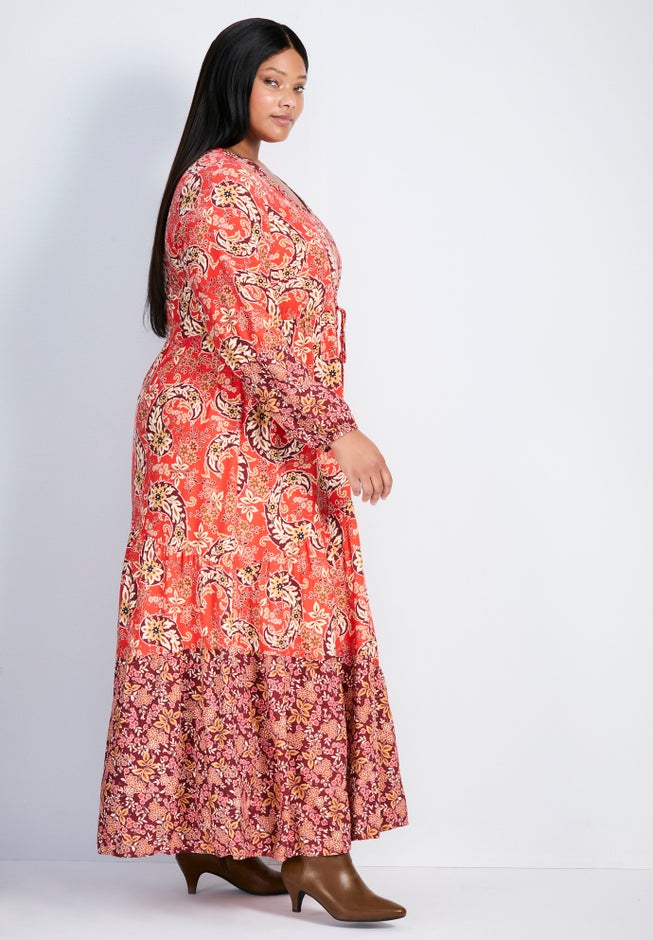 Floral Falls Tiered Maxi Dress image number 1