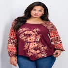 Nichola Scarf Print Top image number 0