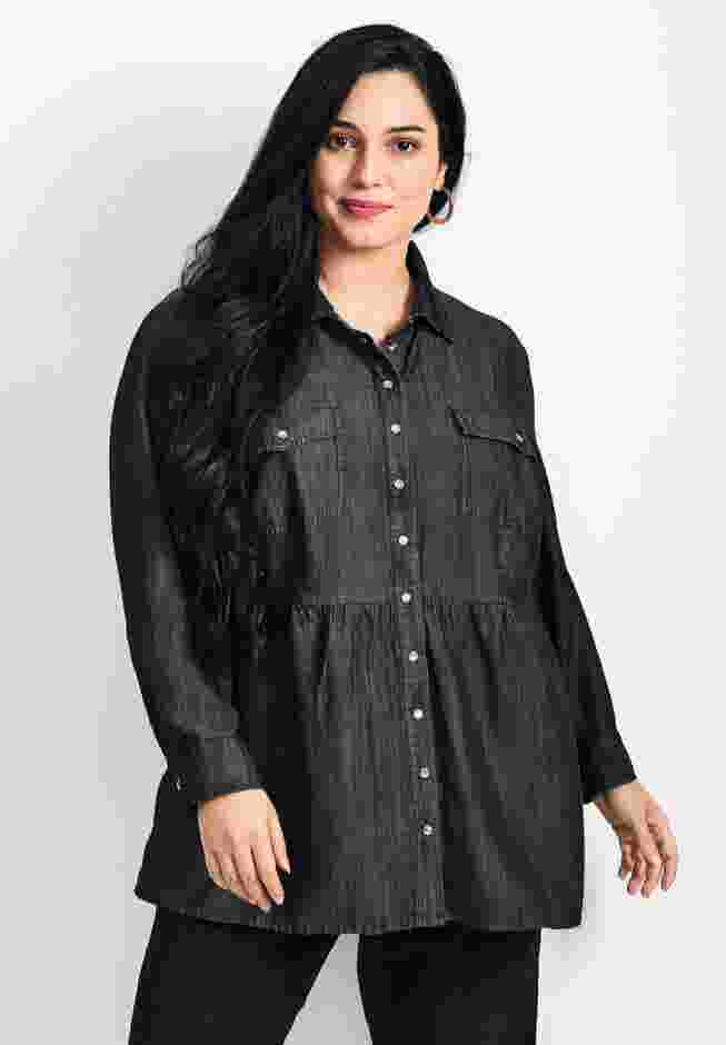 Denim Tiered Shirt image number 0
