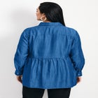 Denim Tiered Shirt image number null