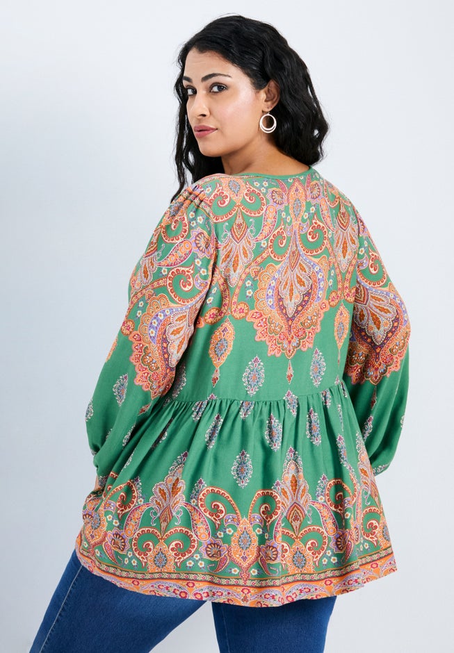 Kiani Boho Print Tunic image number 1