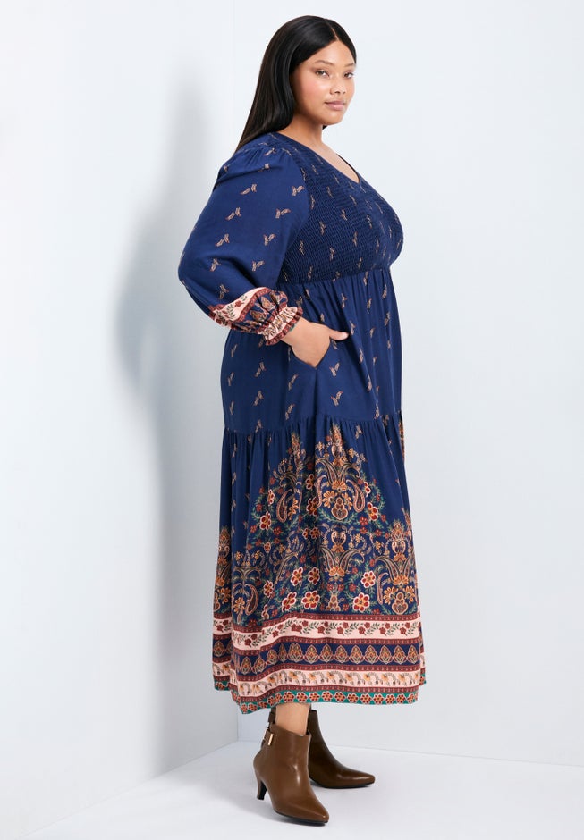 Sherry Shirred Bodice Maxi Dress image number 1