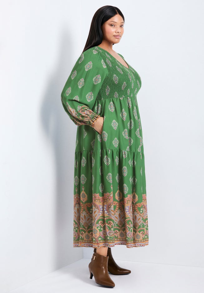 Sherry Shirred Bodice Maxi Dress image number 1