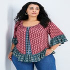 Serenity Ruffle Top image number null