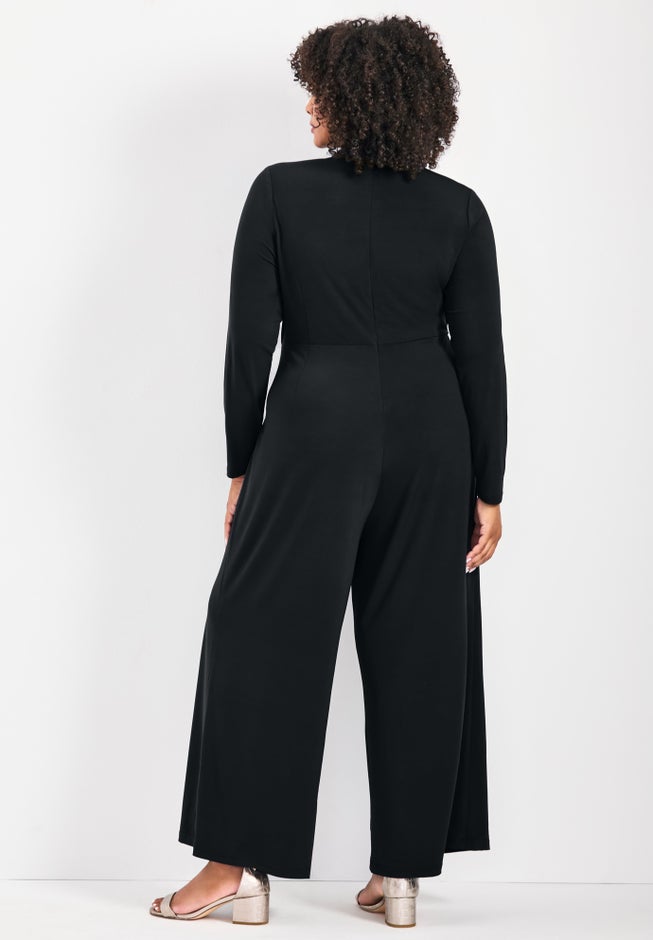 Glamour Wrap Front Jumpsuit image number 3