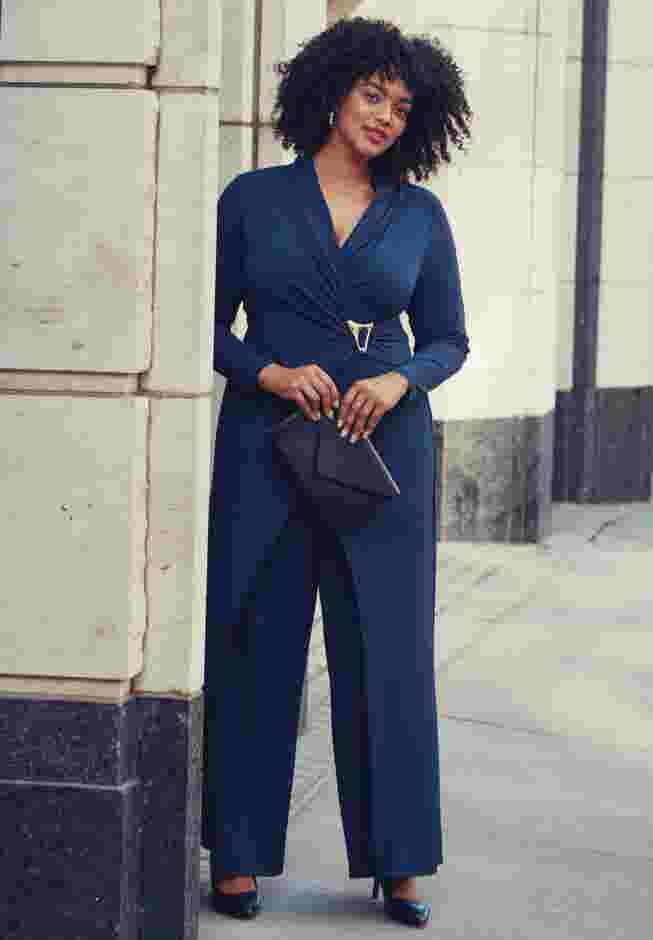 Glamour Wrap Front Jumpsuit image number 1