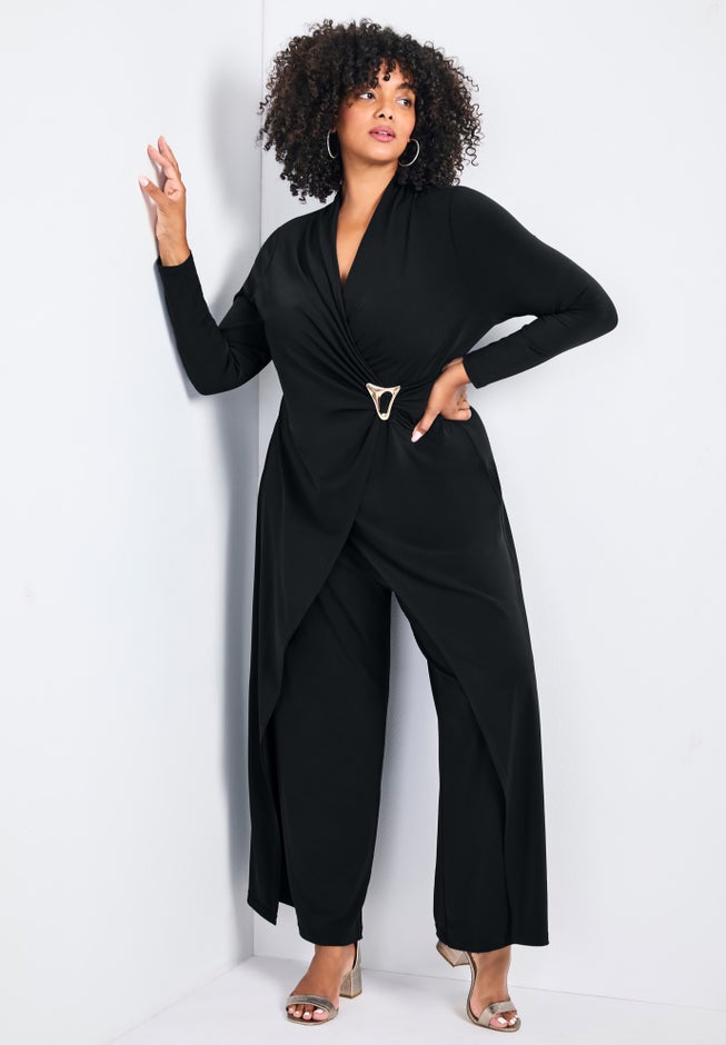 Glamour Wrap Front Jumpsuit image number 0