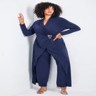 Glamour Wrap Front Jumpsuit image number null