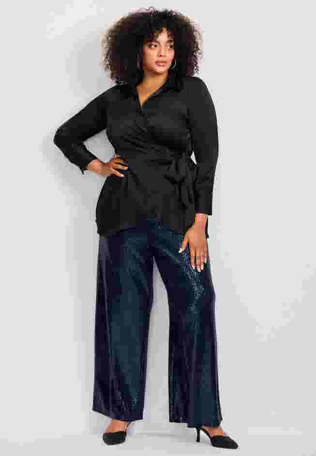 Glitz Sequin Wide Leg Pant image number 3