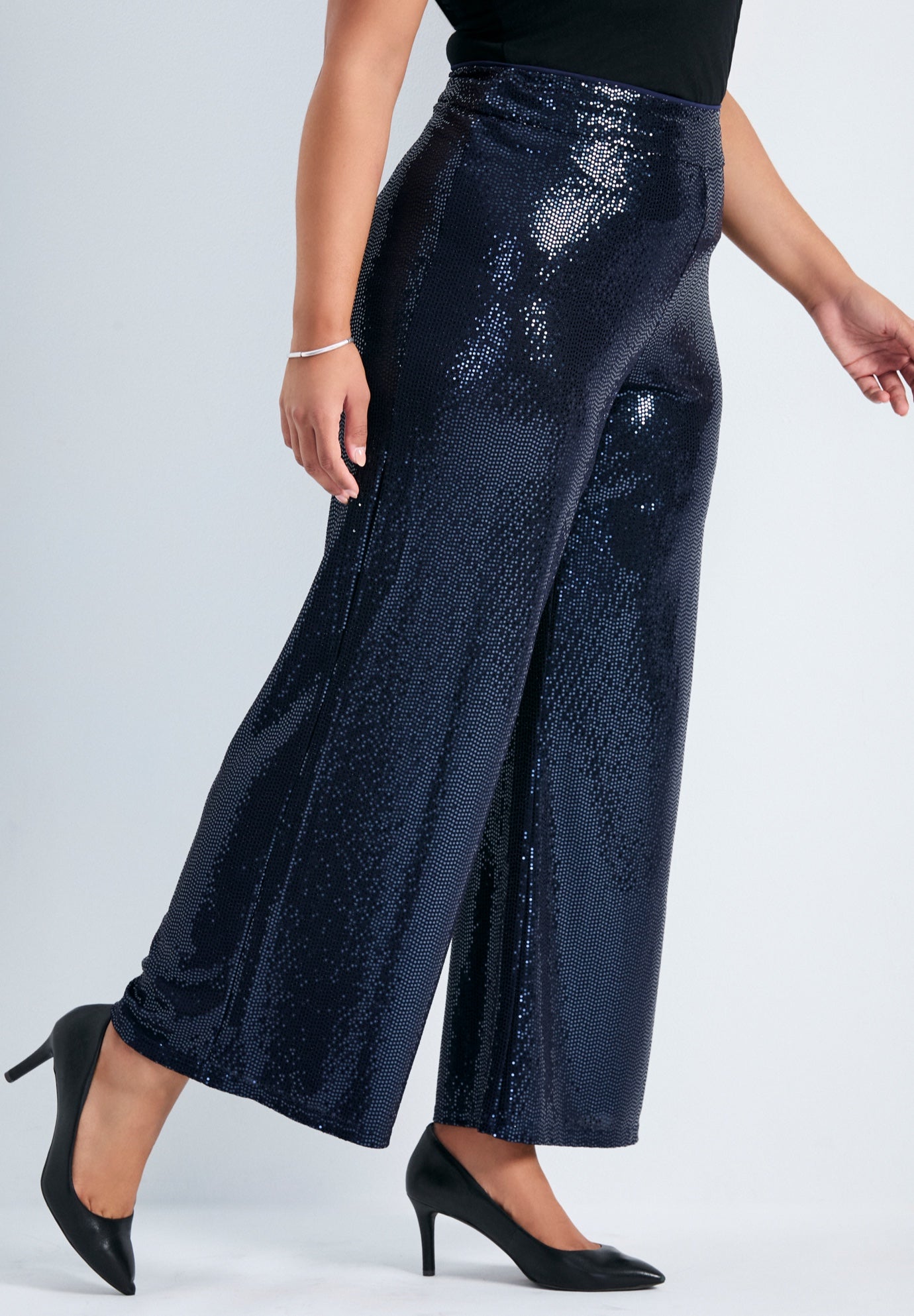 Glitz Sequin Wide Leg Pant image number 1