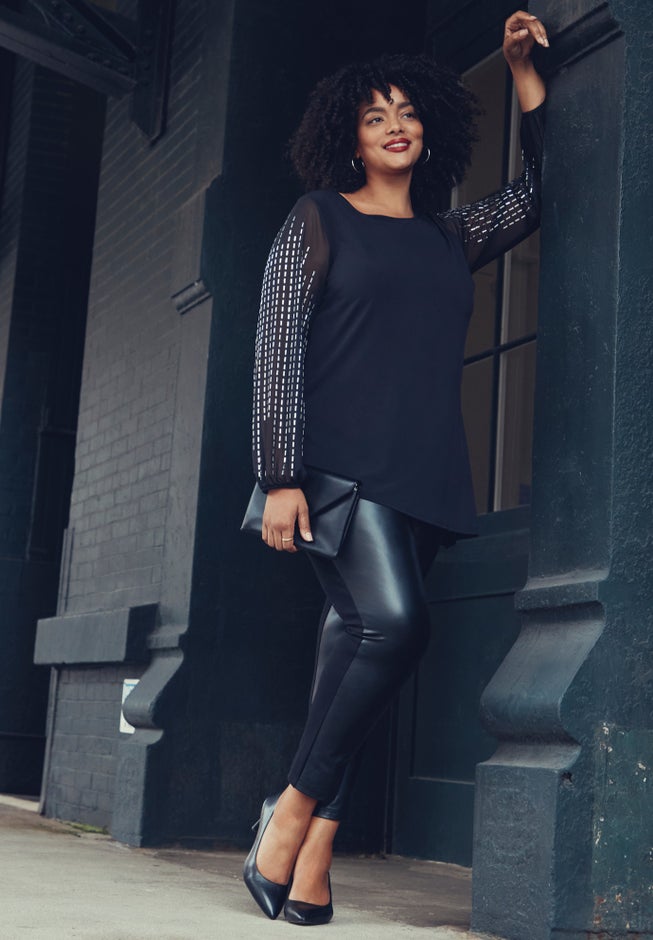 Glitz Embellished Sleeve Tunic image number 4