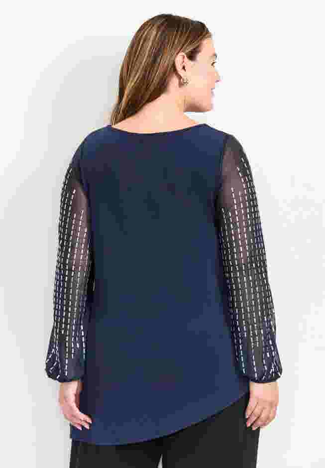 Glitz Embellished Sleeve Tunic image number 2