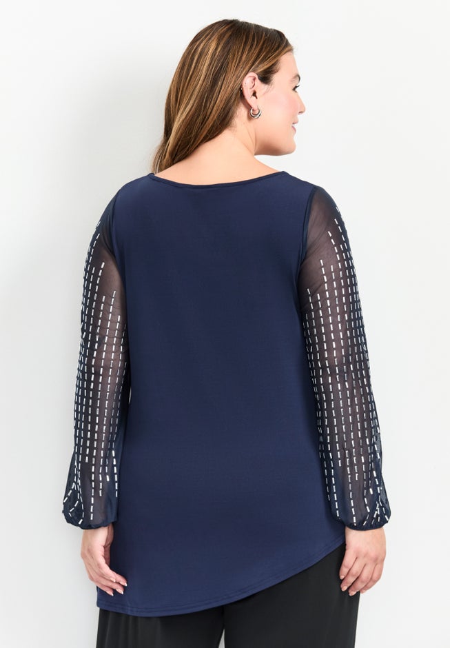 Glitz Embellished Sleeve Tunic image number 2