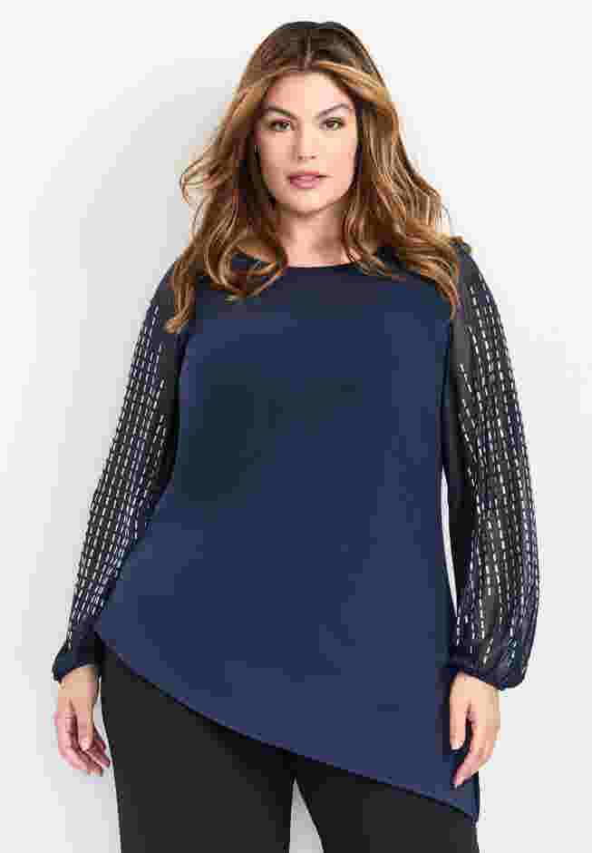 Glitz Embellished Sleeve Tunic image number 0
