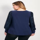 Glam Sequin Sleeve Top image number null
