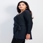 Glamour Sparkle Wrap Top image number null